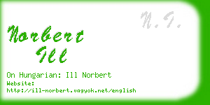 norbert ill business card